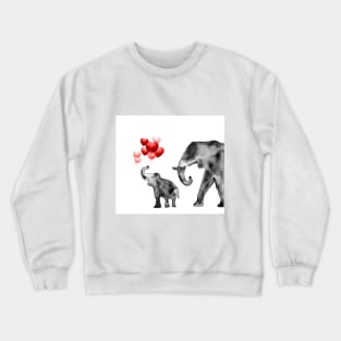 Elephant Family Crewneck Sweatshirt